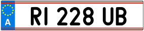 Trailer License Plate